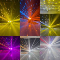 Projecteur à tête mobile Mirror Ball 24V 100W, consommation en veille 12.28W, 50/60Hz, DMX512 CH7, fonctionnement automatique, Master/Slave, entrée/sortie DMX pour événements