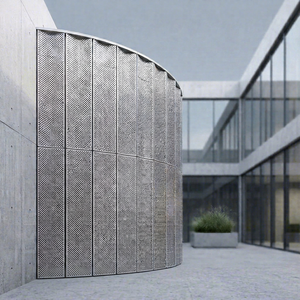 Panneau de bardage mural en métal perforé personnalisé pour façade de bâtiment extérieur - Product Image 1