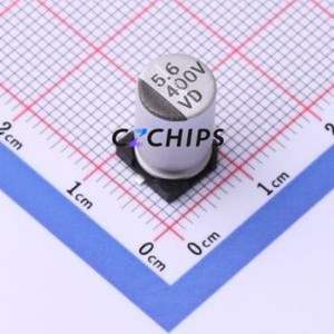 Condensador Electrolítico de Aluminio SMD VD5.6UF400V90RV0095, SMD, D8xL13mm 5.6uF 20% 400V 35mA-120H - Product Image 1