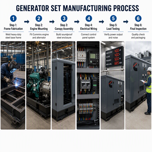 เครื่องกำเนิดไฟฟ้าดีเซลแบบเงียบพิเศษ Cummins Perkins Weichai Yuchai สตาร์ทอัตโนมัติ กำลังไฟ 50KW-300KW แรงดันไฟฟ้า 220V/380V ความเร็วรอบ 1800 รอบต่อนาที - Product Image 4