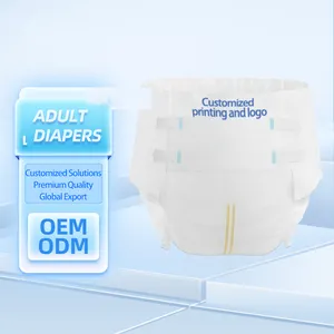 wholesale Adult l-size diapers, extra-thick feel free unisex diapers, disposable diapers for old man