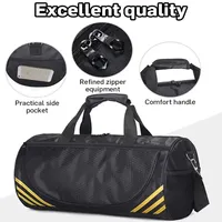 Sac de sport Ripstop personnalisé avec logo pour hommes et femmes, sac de sport avec compartiment pour chaussures