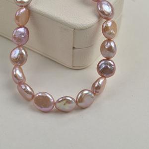 Perlas Sueltas de Agua Dulce Blancas de 11-12 mm, Forma de Moneda Barroca, con Orificio Pasante, para Joyería, Venta al por Mayor - Product Image 2