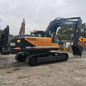 Excavatrice sur chenilles Hyundai R220LC-9S d'occasion, 22 tonnes, machine d'origine coréenne, moteur et pompe d'origine en stock, garantie 1 an, à vendre - Product Image 1