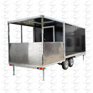 喫煙者のためのポーチ付きの新しいデザインの屋外カスタム完全装備BBQモバイルフードトラックトレーラーフードトレーラー - Product Image 2