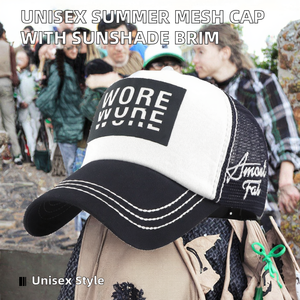 หมวกเบสบอลตาข่ายฤดูร้อนแบบยูนิเซ็กซ์ พิมพ์ลายตัวอักษรคุณภาพสูงด้วยผ้าไหม ปีกหมวกทรงเป็ด ป้องกันแสงแดด สไตล์ลำลอง แฟชั่นทั่วไป - Product Image 2