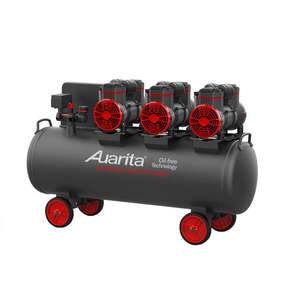 Compresor de Aire Industrial <span class=keywords><strong>Auarita</strong></span> de Alta Calidad, Sin Aceite, de 3 Cilindros, Tanque de 100L, 220V, Fabricantes - Product Image 2