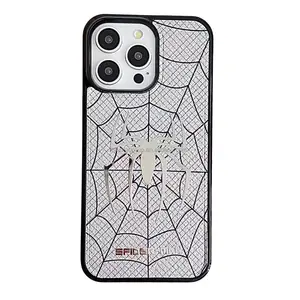 New Design Spider Web Cell Phone Case for iPhone 15 14 13 12 11 Pro Max Protective Phone Cover