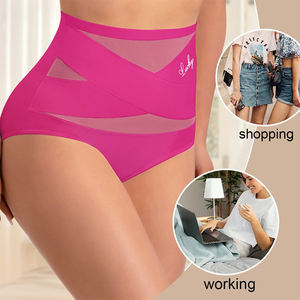 Sous-vêtement européen et américain grande taille pour femme Sous-vêtement de compression taille haute Sous-vêtement triangle - Product Image 3
