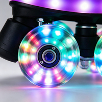 Patins à roulettes à LED rechargeables par USB avec roues lumineuses, chaussures de patinage à 4 roues pour adultes, enfants, hommes, femmes Ruidongle