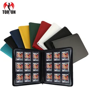 Torson 9Pockets 360+ Card Album Anime Round Sports K-Pop Cover The Loose Leaf Album Trding Cards Custom Card Album