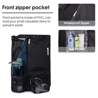 Sac à cordon de sport sac à dos sac de nageur OEM mode unisexe chaîne géométrique séchage rapide réutilisable extérieur imperméable Polyester