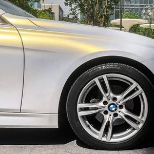 Film de protection de voiture de bonne qualité, anti-rayures, changeant de couleur, paillettes, diamant, caméléon blanc avec or, bleu, rose, PET pour carrosserie - Product Image 2