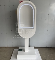 Cabine Téléphonique Livre d'Or Audio avec LED, Stand Téléphonique Livre d'Or de Mariage pour Événements