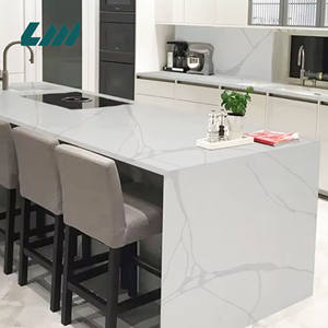 Encimeras de cocina de losa de cuarzo con piedra de <span class=keywords><strong>cero</strong></span> cilicon Ingeniería de la <span class=keywords><strong>serie</strong></span> Calacatta - Product Image 1