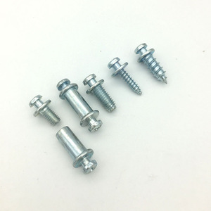 Tornillos ocultos de aleación de zinc con rosca 13 15 25, para montaje en pared, desmontables, para armarios y roperos - Product Image 1