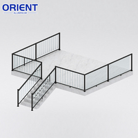 Installation DIY de garde-corps de balcon en aluminium à profil en U avec serre-verre extérieur pour balustrade, murs extérieurs, maison de piscine, espaces intérieurs et maison