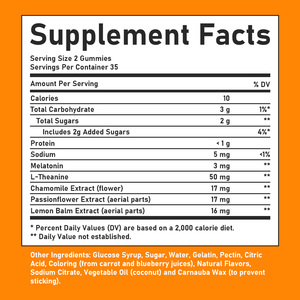 Gummies de sommeil les plus vendues avec des glucides totaux pour vous aider à vous endormir plus rapidement et à vous réveiller rafraîchi – Saveur mûre - Product Image 2
