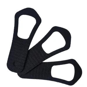 Customized 100% Nylon Injection Hook And Loop Velcroes Strong And Long-lasting With Customized Shapes Black Garment Accessories
