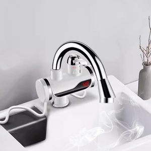 <b>Kitchen</b> Thermostatic Stainless Steel Modern Single Hole Instant Heating Electric Hot Water Heater Faucet Single <b>Handle</b> Deck - Product Image 2
