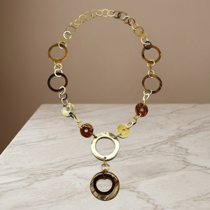 Collier unisexe en corne de buffle de haute qualité, chaîne classique, bijoux 90 cm, écologique, non toxique, logo personnalisé, cadeau pour anniversaires - Product Image 2