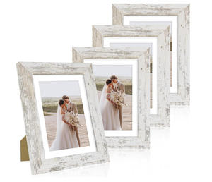 Làm bằng thủy tinh chính hãng và khung gỗ màu trắng cổ, được sử dụng cho các bức tường hoặc tabletops-Hiển thị hình ảnh - Product Image 2