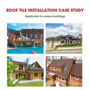 Vente directe usine Tuile de toiture industrielle en acier métallique revêtu de pierre pour entrepôts chinois, ateliers, appartements, résistant à l'eau et aux intempéries - Product Image 4