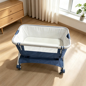 <span class=keywords><strong>Culla</strong></span> per neonati in metallo con ruote, regolabile in altezza, multifunzionale, pronta per la spedizione - Product Image 6