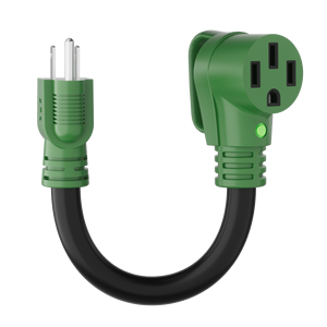 Linsheng Hochleistungs-STW 30A 50A-110V NEMA 5-15P auf 14-50R Dogbone ETL-zertifiziertes 10/3 RV-Verlängerungskabel 1,5 Fuß - Product Image 2