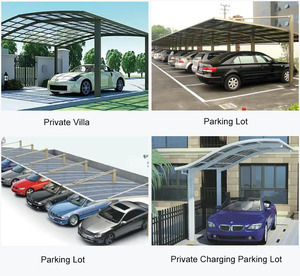 <span class=keywords><strong>2</strong></span> abris de voiture pour parking extérieur Double Metal Designs Panneaux de parking modernes en <span class=keywords><strong>aluminium</strong></span> Feuille de polycarbonate - Product Image 6