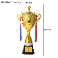 Souvenir de haute qualité grand trophée en métal tasse personnalisé champion d'or métal grand trophée prix compétitions sportives énorme trophée