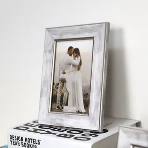 Suporte de mesa para fotos e casamentos, vintage personalizável 4x6 de cores decorativas