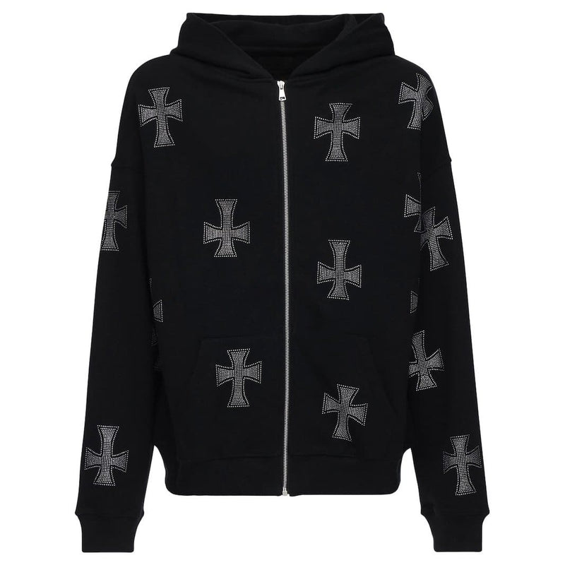 Cross Zip Hoodies - Customizable Streetwear Solutions