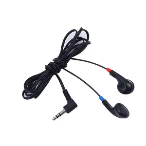 Free Samples Earphones Black Color Disposable Airline Earphones Headphone For City Sightseeing Train Headsets For Tourist Bus