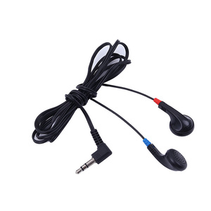 Échantillons gratuits écouteurs de couleur noire écouteurs de compagnie aérienne jetables casque pour Train touristique de ville casque pour Bus touristique - Product Image 1