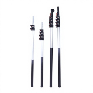 Perche télescopique en alliage d'aluminium <span class=keywords><strong>pour</strong></span> élagage en hauteur, avec <span class=keywords><strong>pince</strong></span> à double boucle, <span class=keywords><strong>pour</strong></span> l'élagage des branches hautes des arbres fruitiers en extérieur - Product Image 1