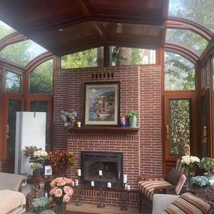 ระเบียงกลางแจ้งแบบออลล์ซีซั่น ทำจากอลูมิเนียมอัลลอยด์ ดีไซน์ร่วมสมัย พร้อมห้องรับประทานอาหารแบบโซลาเรียม สำหรับใช้ในอพาร์ตเมนต์และสวนสาธารณะ - Product Image 3