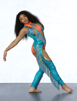 Derniers modèles d'uniformes de majorettes personnalisés, justaucorps bleus et oranges pour femmes adultes, OEM, compétition, franges