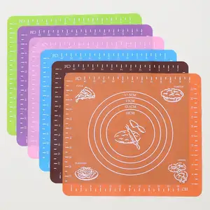 26x29cm Silicone Baking Pastry Mat With Measurements For Rolling Pizza, Pies, Cookies and Sheets of Dough