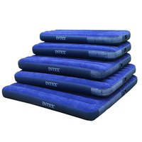 INTEX Luft matratze Blue Flock ing Air Bed 10IN King Dura-Beam Classic Flaumige Luft matratze