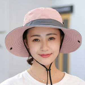 Wholesale UV <b>Hat</b> <b>Bucket</b> Summer <b>Women</b> Large Wide With Chain Strap Outdoor Fishing Hiking for Female - Product Image 6
