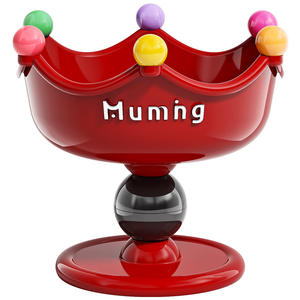 Plato de Drenaje para Frutas, Plato de Dibujos Animados para Niños, Plato de Almacenamiento de Frutas Secas, Plato de Caramelos con Base Alta para Sala de Estar - Product Image 5