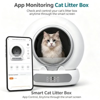 Bac à litière automatique pour chat personnalisé en usine, grande capacité, commande à distance par application, toilette pour chat autonettoyante intelligente