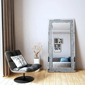 Custom Sparkly Luxury Decor <b>Mirror</b> Crushed Diamond Large Standing Decor <b>Mirror</b> Rectangular Framed Crystal Dressing Body <b>Mirror</b> - Product Image 3