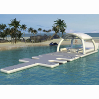 Plateforme flottante gonflable à prix d'usine, quai, île, équipement aquatique