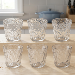 Set di 6 Bicchieri d'Acqua Trasparenti Minimalisti Amnesia 275ml Lavabili in Lavastoviglie, Bicchieri Premium - Product Image 3