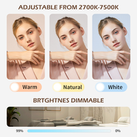 Lampe de sol à arc LED professionnelle FG-620L 60W, lumière lunaire, réglable, 6000lm, lumière demi-lune pour les cils