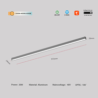 Système d'éclairage sur rail mobile Plafonnier 48V Lustre moderne en aluminium Éclairage linéaire sur rail d'inondation Éclairage sur rail magnétique à LED