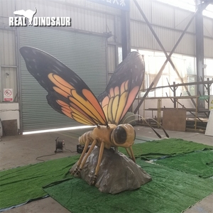 Modelo de Insecto, Libélula, Escultura Metálica para Uso en Interiores/Exteriores en Zoológicos, Jardines Botánicos, Centros Comerciales y Parques de Aventuras - Product Image 5