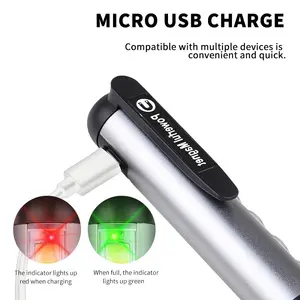 2023 nuova torcia Mini forte luce Mini con luci laterali COB ricarica USB torcia portatile